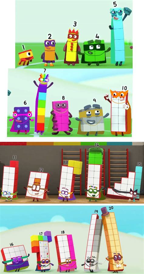 Numberblocks 1 20 As Superheroes By Alexiscurry On Deviantart
