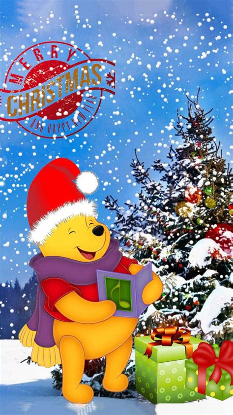 Download Winnie The Pooh Christmas Snow Wallpaper Wallpapers Com