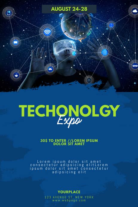 Technology Fair Expo Flyer Template Postermywall