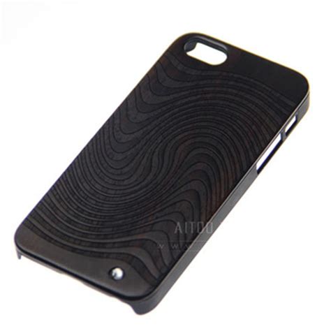 Rare Luxury Padauk Laser Engraving Wooden Case For Iphone 5swooden