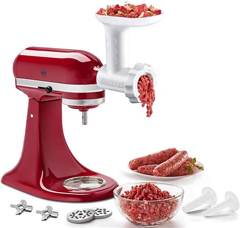 kitchenaid meat grinder sausage attachment stuffer attachments mixer tubes food mixers stand grinders compatible durable includes accessory amazon stuffers