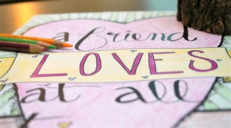  a friend loves at all times. Proverbs 17:17 - Scripture Coloring Sheet - Family Style ...