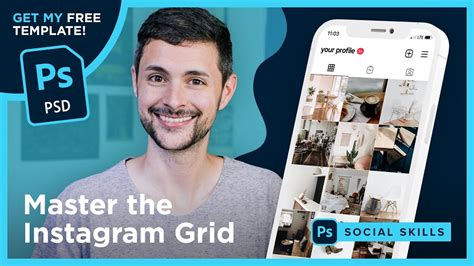Instagram Grid Template Free Template Photoshop Tutorial Youtube