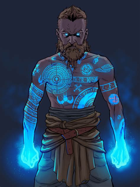 Baldur Fanart Brown Bag Labs Kratos God Of War Norse Gods