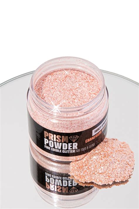 Rose Gold Edible Glitter And Edible Dust Rose Gold Prism Powder