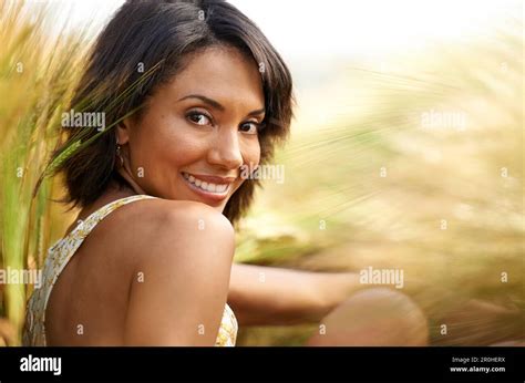 Find your happy place. Portrait of a beautiful woman spending time in
