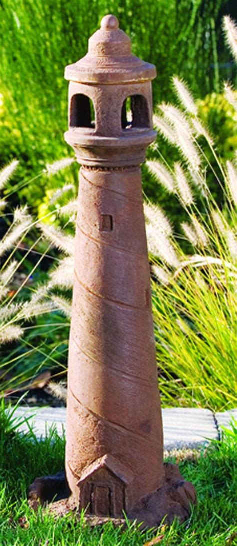 Lighthouse Cast Stone Garden Statue