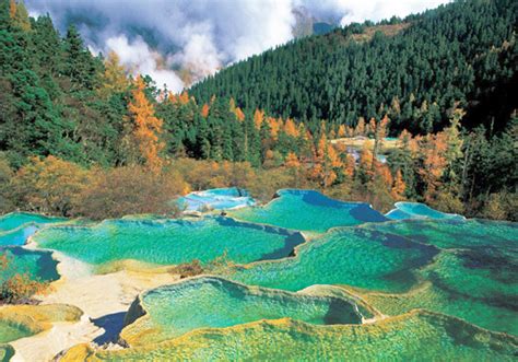 Jiuzhaigou National Park Map Weather Crystalline Turquoise Lake
