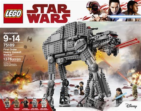 Lego Star Wars Last Jedi First Order Heavy Assault Walker Building Set