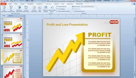 Free Profit And Loss Powerpoint Template And Presentation Slides