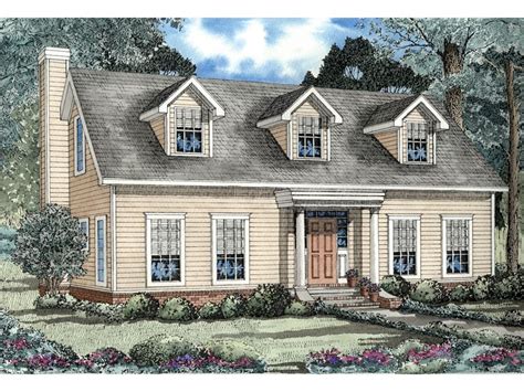 Elbring New England Style Home Colonial House Plans Cottage Plan