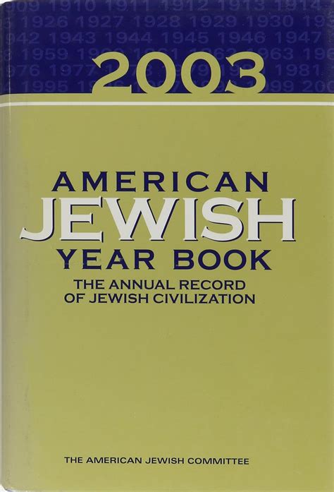 American Jewish Year Book 2003 American Jewish Year Book David L
