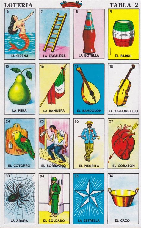 Loteria Mexicana Cards Free Printable Images And Photos Finder