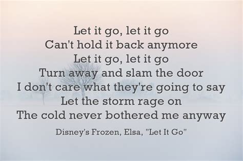 let it go let it go can t hold it back anymore let it go quozio