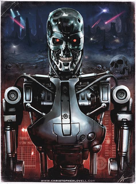 T 800 Terminator Endo Skeleton By Lovell Art On Deviantart