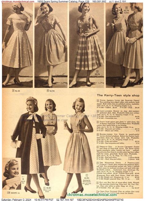 1958 Sears Spring Summer Catalog Page 138 Catalogs And Wishbooks