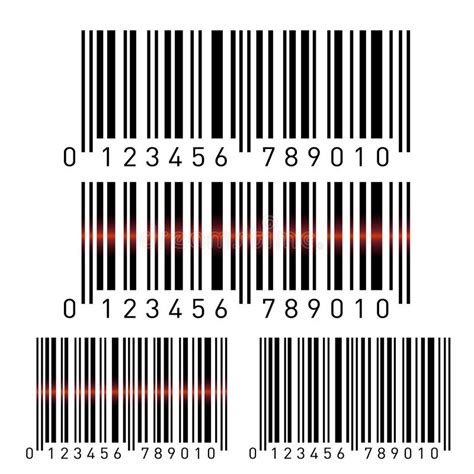 Set Of Bar Codes Isolated On White Background Vector Stock Vector