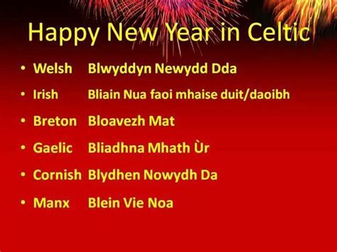 Blydhen Nowydh Da Happy New Year In Cornish And Other Celtic