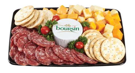 Premium Meat Cheese Cracker Tray Deli Platters Catering Trays