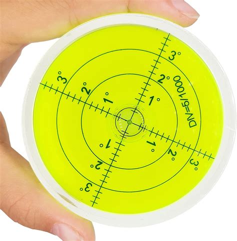 Magnetic Round Bubble Level Tool Bullseye Inclinometer Machinist Pocket
