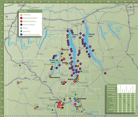 Keuka Lake Wine Trail Map Maps For You
