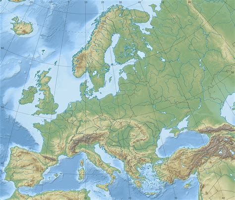 Mapa En Relieve Detallado De Europa Europa Mapas Del Mundo