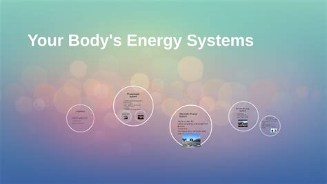 Your Bodys Energy Systems By Alex Amaru
