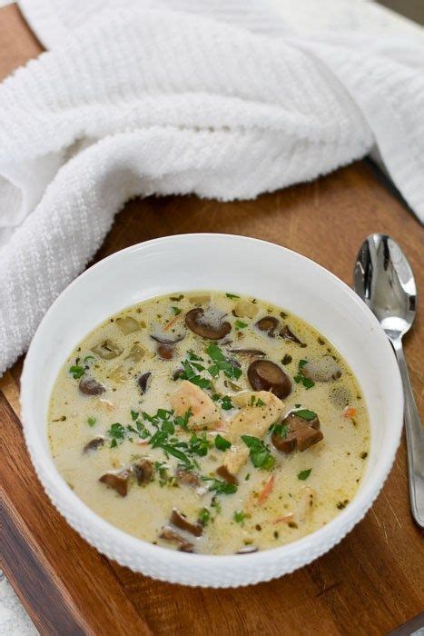 Creamy Comforting Chicken Mushroom Soup In One Pan And Under 30