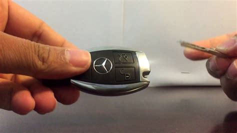 Has the battery in your mercedes key fob starting showing signs of dying? How to open Mercedes Benz key and replace battery - YouTube