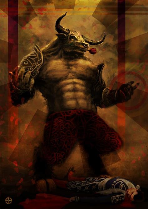 Minotaur Fantasy Monster Greek Mythology Art Concept Art Characters
