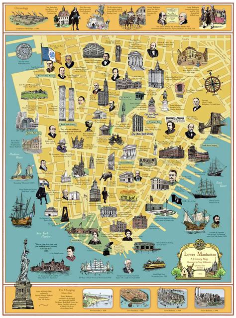 History Map Of Lower Manhattan Nyc Lower Manhattan Nyc History Map