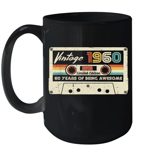Some great 60th birthday gift ideas include: Vintage 1960 Made In 1960 60th Birthday 60 Years Old Gift ...