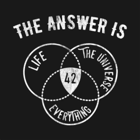The Answer Is 42 Meaning Of Life Universe Everything Hitchhikers Guide