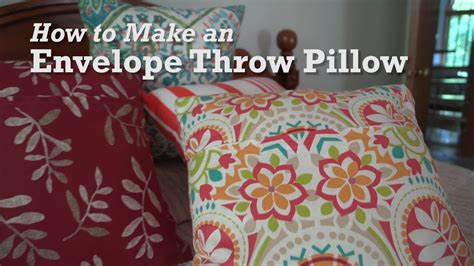 Decorative throw pillows are an easy way to update your space. How to Make an Envelope Throw Pillow - YouTube