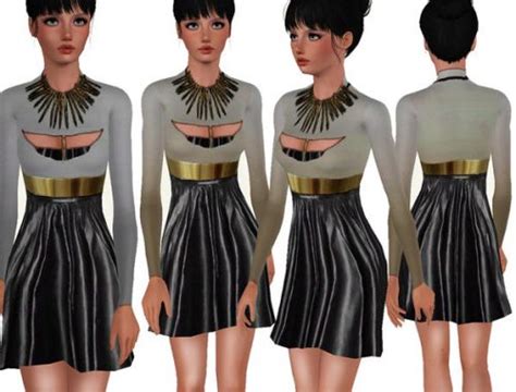 Mini Gothic Dress The Sims 3 Catalog