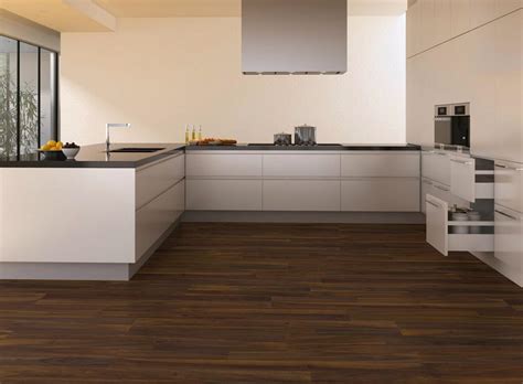 In addition it adds visual effect by virtue of its marbled pattern. Kitchen floors ideas (tile, wood, vinyl, laminate & other)