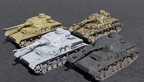 D Model Panzer Iv German Ww Turbosquid