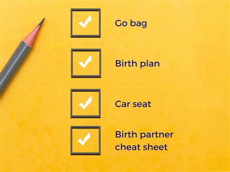 Birth Partner One Pager Birth Partner Cheat Sheet Etsy