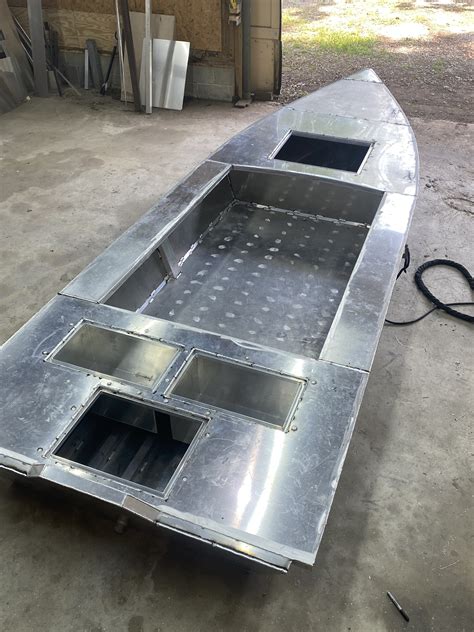 Aluminum Poling Skiff Build Page 5 Dedicated To The Smallest Of Skiffs