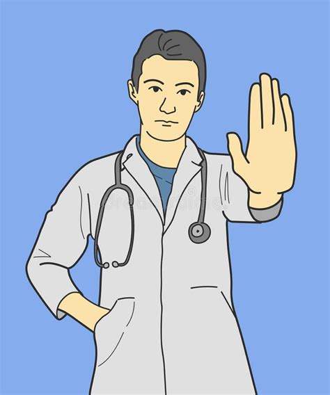Simple Sketch Male Doctor Stock Illustrations 115 Simple Sketch Male