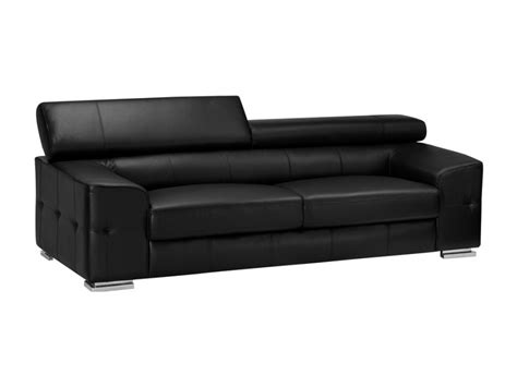 Découvrez notre gamme de canapés cuir et tissu enduit, au design classique et contemporain à prix avantageux. Canapé Vente Unique, Canapé 3 places en cuir EMILIO Noir ...