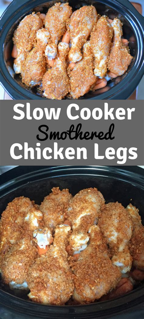 Place leg quarters on top of each other in the slow cooker. Smothered Chicken - Easy & Delicioius Crock Pot Recipe