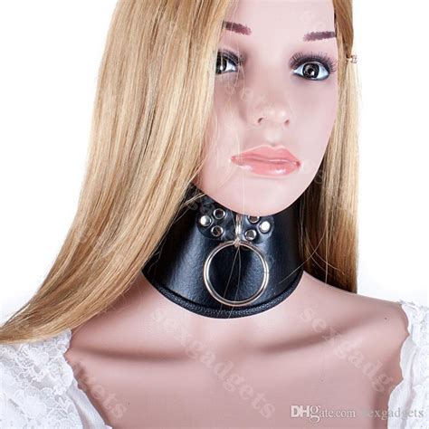 Black Posture Collar Pu Bdsm Slave Neck Collars Bondage Restraints Gear Adult Sex Toys For Women