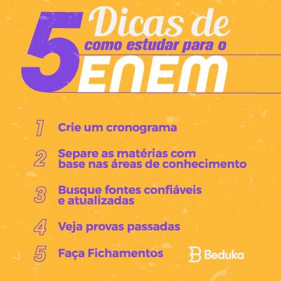 Como estudar para o ENEM Veja 5 dicas que vão te ajudar