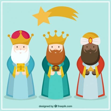 Vectores De Reyes Magos Para Descargar Tres Reyes Magos Reyes Magos