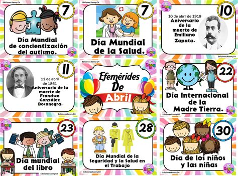 28 de mayo de 1942: Efemérides del mes de abril a todo color para imprimir en ...