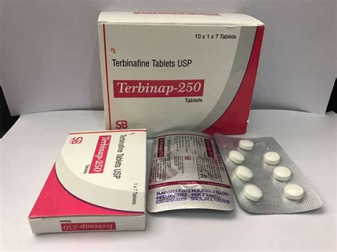 Terbinap 250 Terbinafine 250mg Tablets Packaging Type Box Packaging Size 10x1x7 Rs 1380