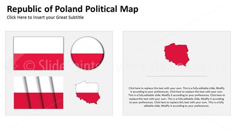 Poland Political Map Powerpoint Premium Powerpoint Editable Templates