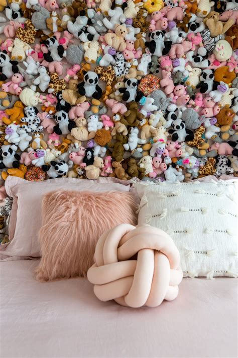 I just didn't want to buy one. DIY Stuffed Animal Headboard Wall | Headboard wall, Diy ...