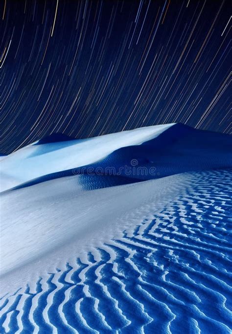 Sand Dunes At Night Time Stock Image Image Of Space 47799977